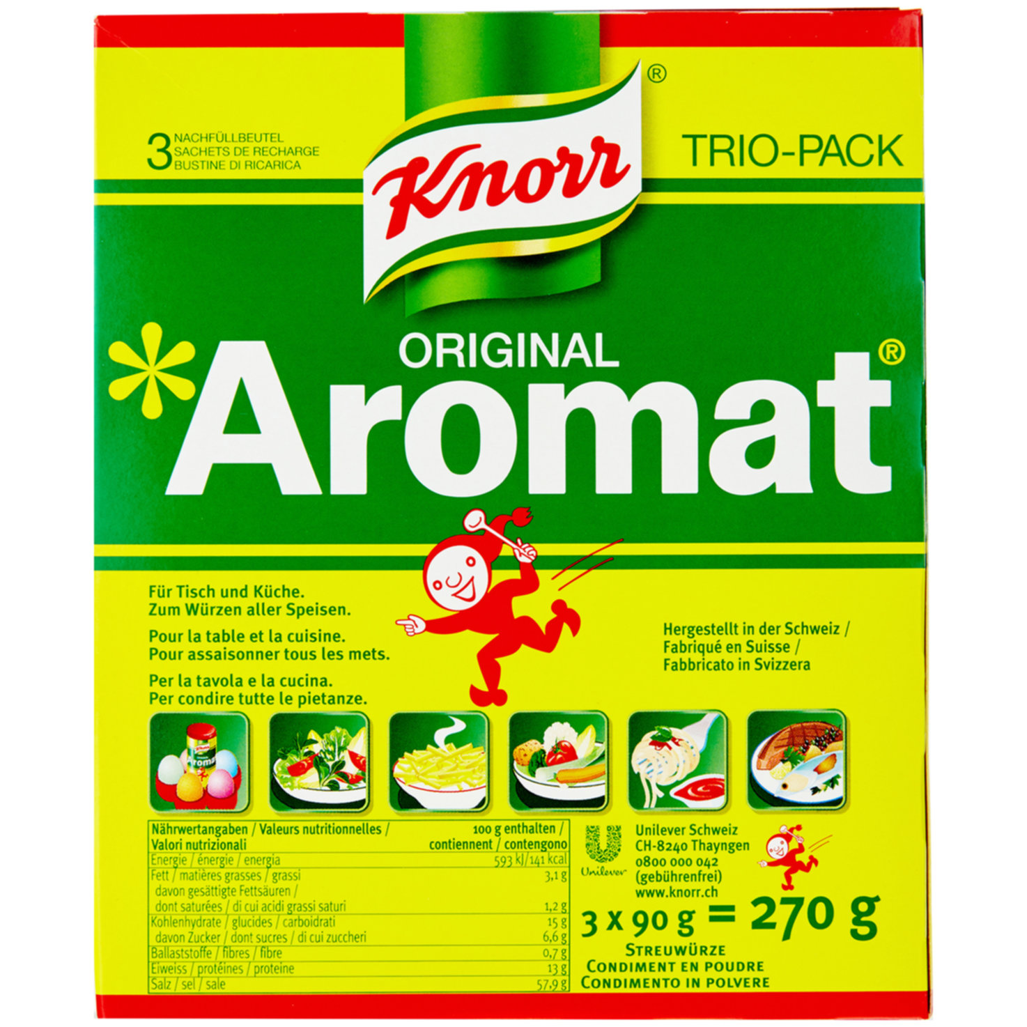 Knorr Aromat Nachfüllbeutel Trio-Pack