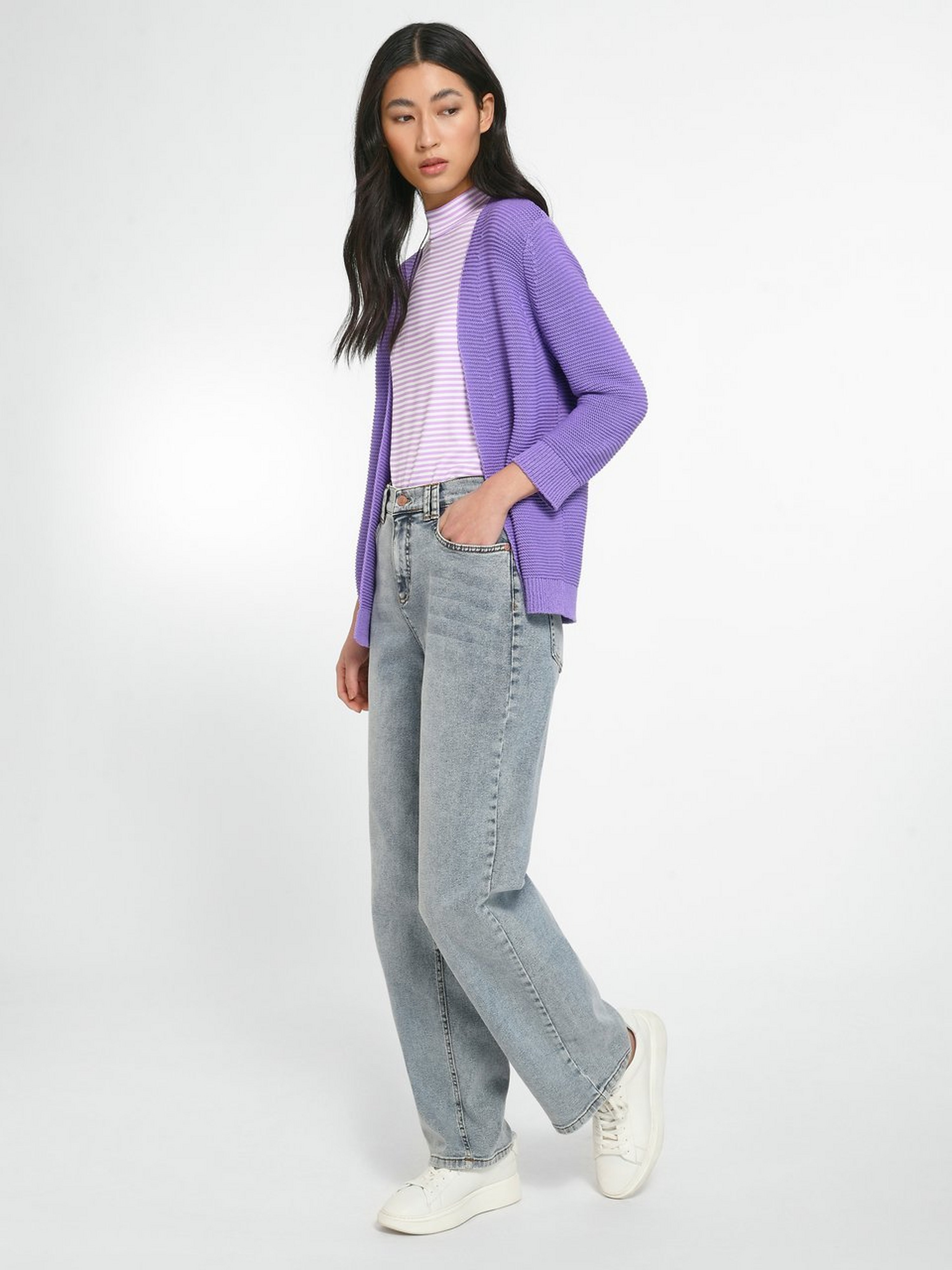 Strickjacke mit 3/4-Arm