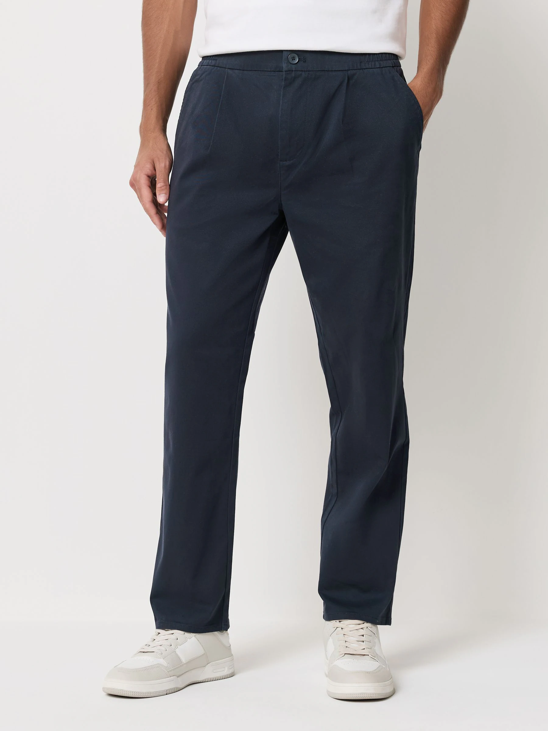 Blauw - Stretchy chino