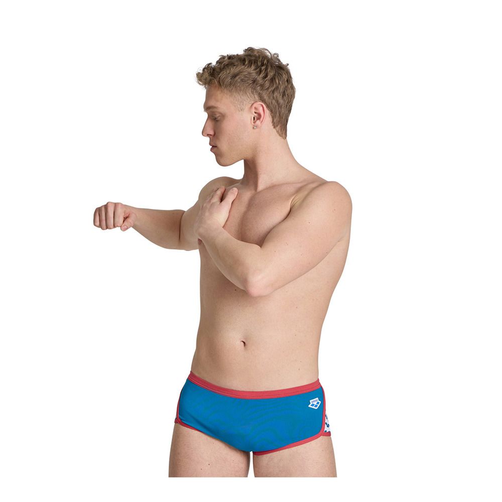 Arena ICONS - Boxer de bain Homme blue cosmo/astro red