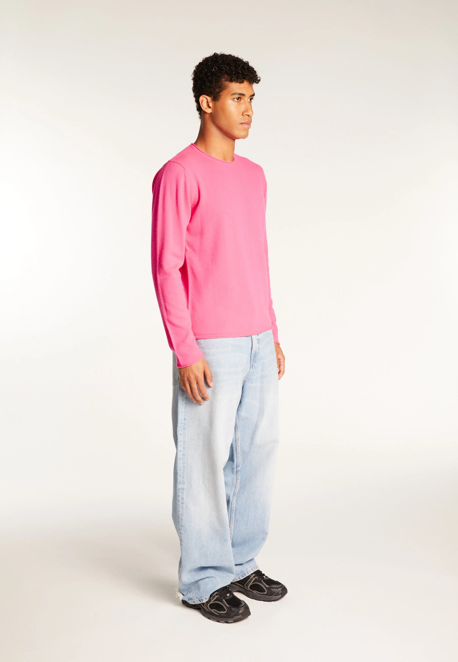 ERNESTOAH24 - Pull cachemire col rond | Rose