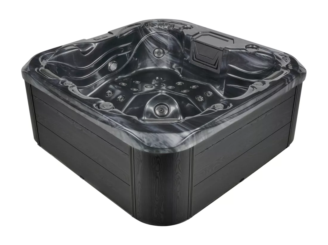 Spa d'extérieur avec LED LASTARRIA Gris graphite