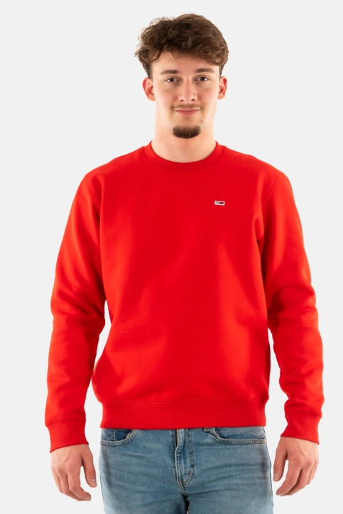 Sweat tommy jeans regular fleece xnl deep crimson