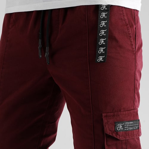 Pantalon Cargo Regular 1166 Bordeaux