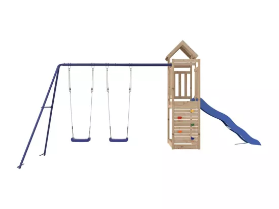 Aire de jeux d'extérieur bois de pin massif