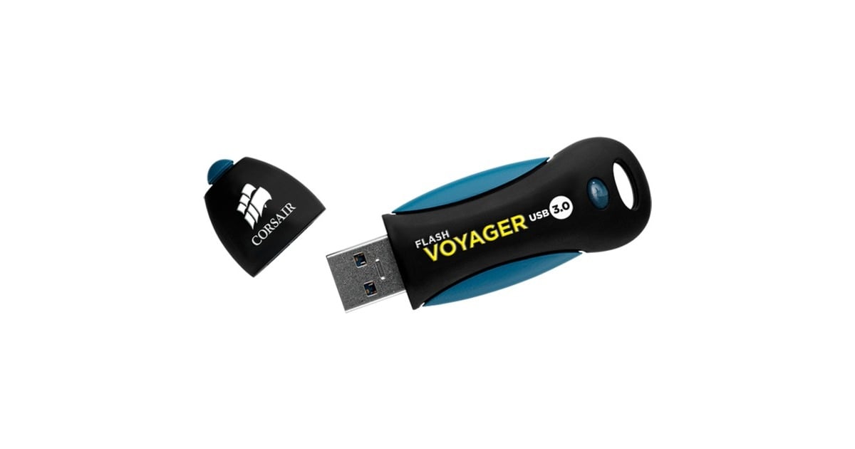 CorsairFlash Voyager USB 3.0 256 GB usb-stick  (Zwart/blauw, CMFVY3A-256GB)