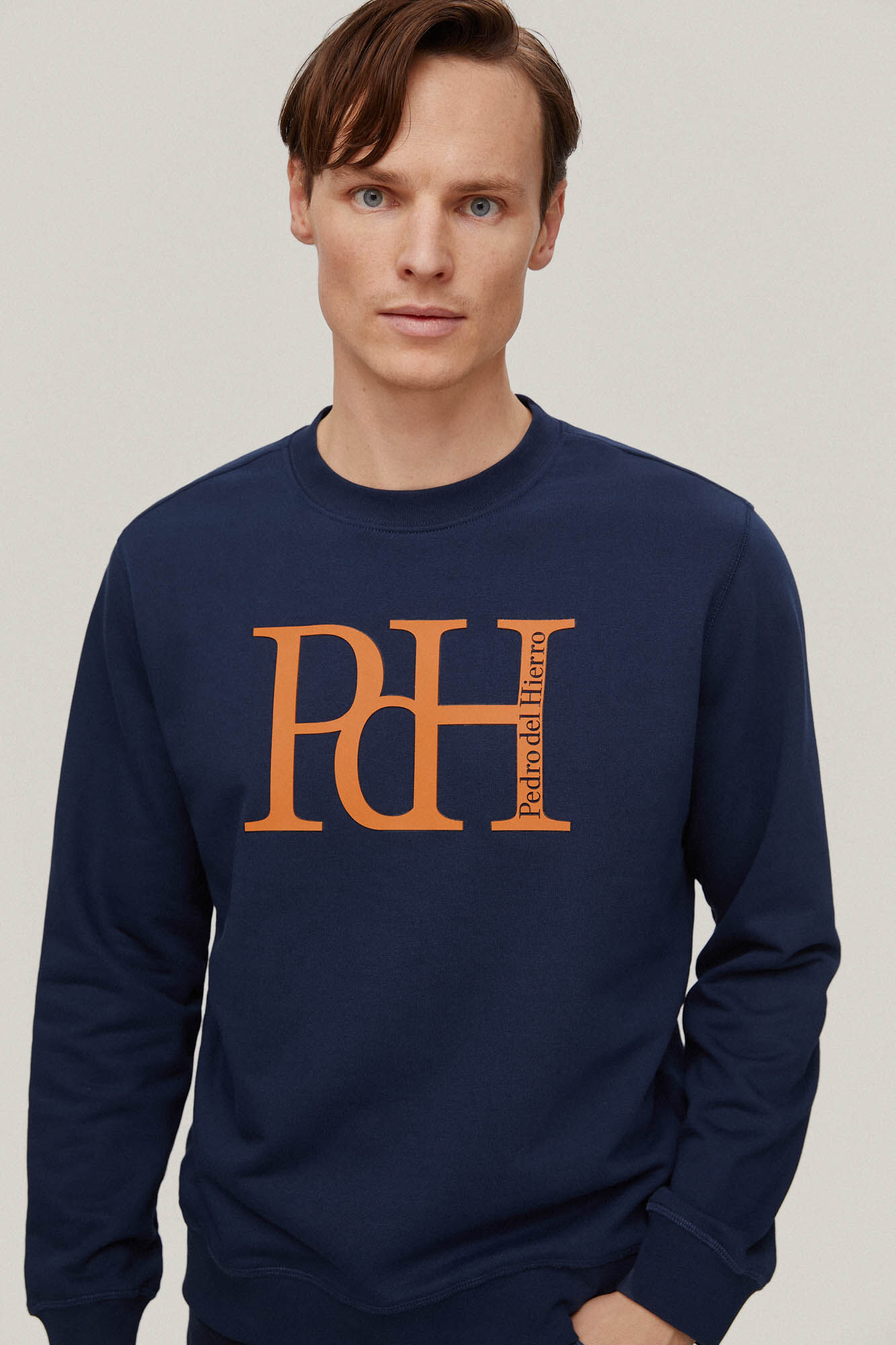 Sudadera com logo grande - Azul