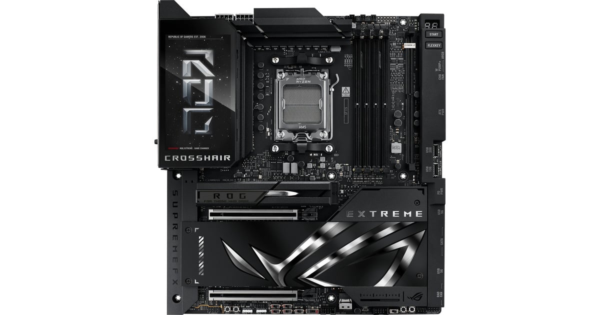 ASUSROG CROSSHAIR X870E EXTREME socket AM5 moederbord  (10Gb-LAN, 5Gb-LAN, Wi-Fi 7, BT, Sound, ATX)