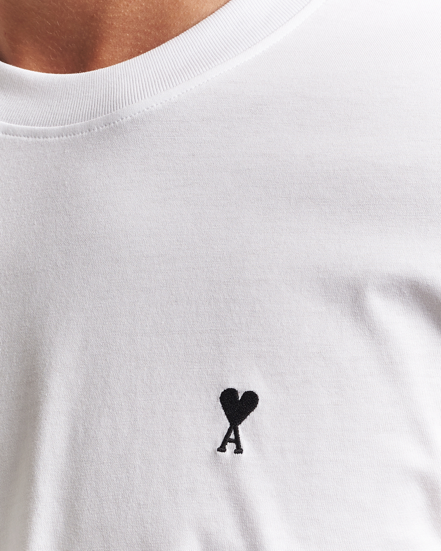 AMI Black Heart Logo T-Shirt White