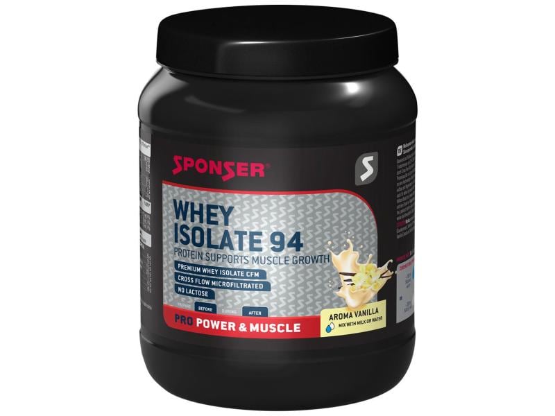 Sponser Pulver Whey Isolate 94 Vanille 425 g Molkeproteinisolat, Dose mit 425g