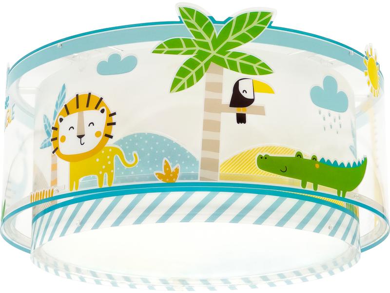 Dalber Deckenlampe Little Jungle Deckenleuchte mit Doppelschirm für Kinder