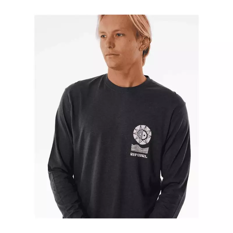 Teeshirt RIPCURL Swc Lines L/S Tee Washed Black M