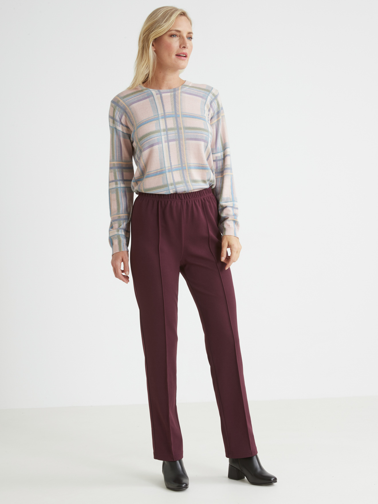 Pantalon en maille stature + d'1,60m