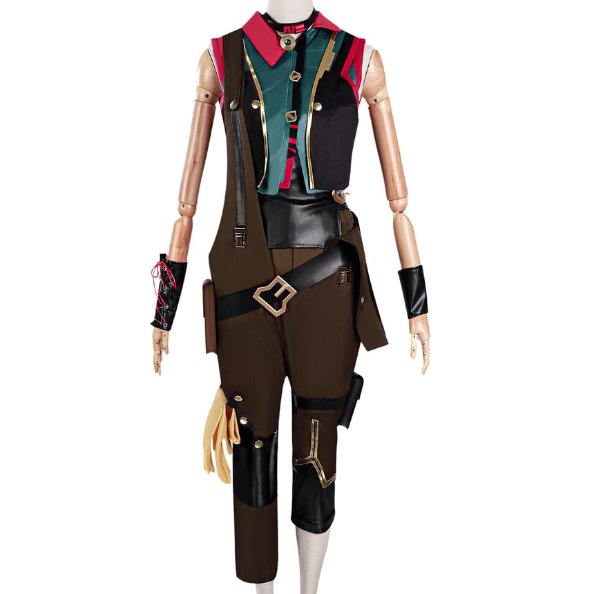 Custaplayu - League of Legends Jinx Cosplay Kostuumset / Pruik