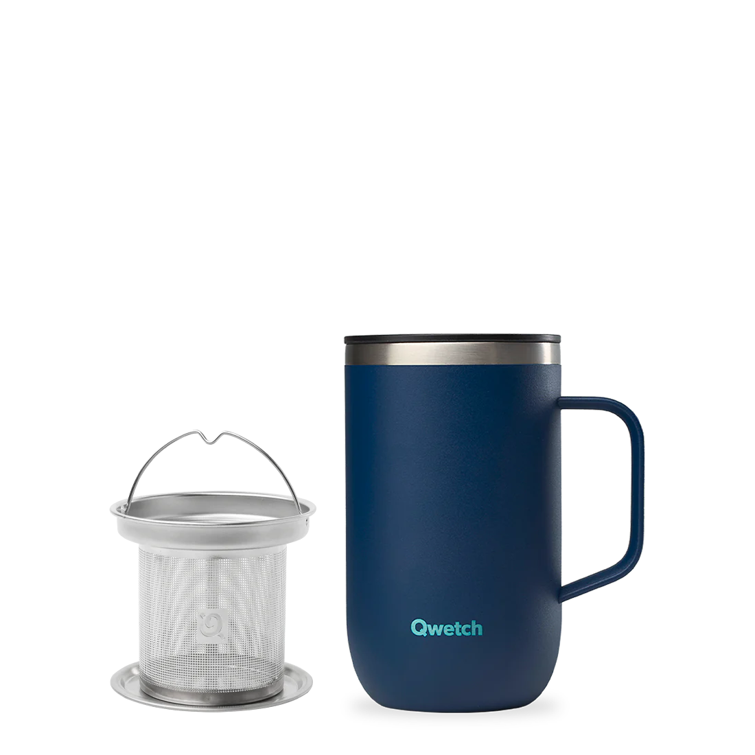 Mug Tisanière isotherme Matt Marine - Qwetch