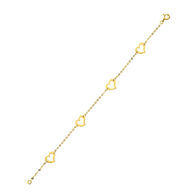 Bracelet Femme - Or 18 Carats - Longueur : 18 cm