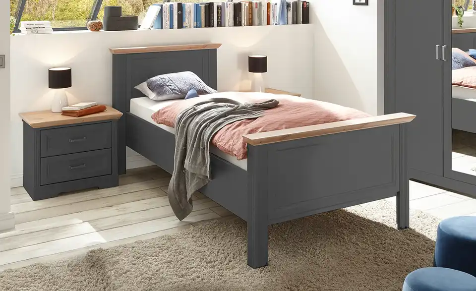 Bett Jasmin II Graphit 100 cm