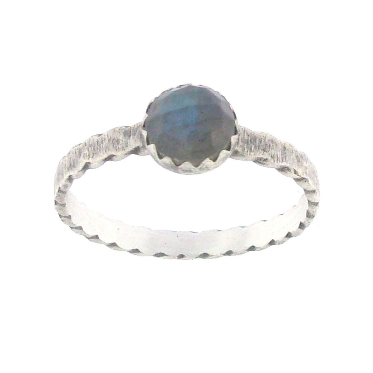 Bague  Ethnique Tikuna en Argent 925/1000 et Labradorite