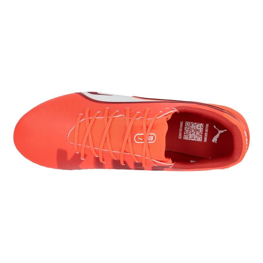 PUMA King Match FG/AG Unlimited - Glowing Red/Blanc/Red Fire