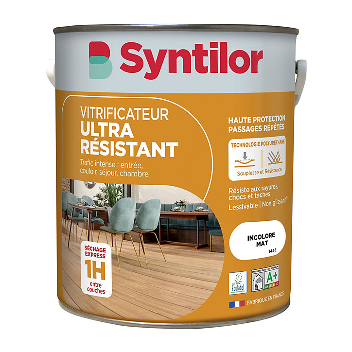 Vitrificateur ultra résistant Syntilor incolore mat 5L