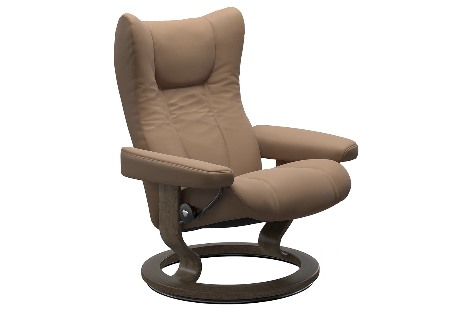 Wing lenestol I hud Batick Latte - Classic - Smoke Oak