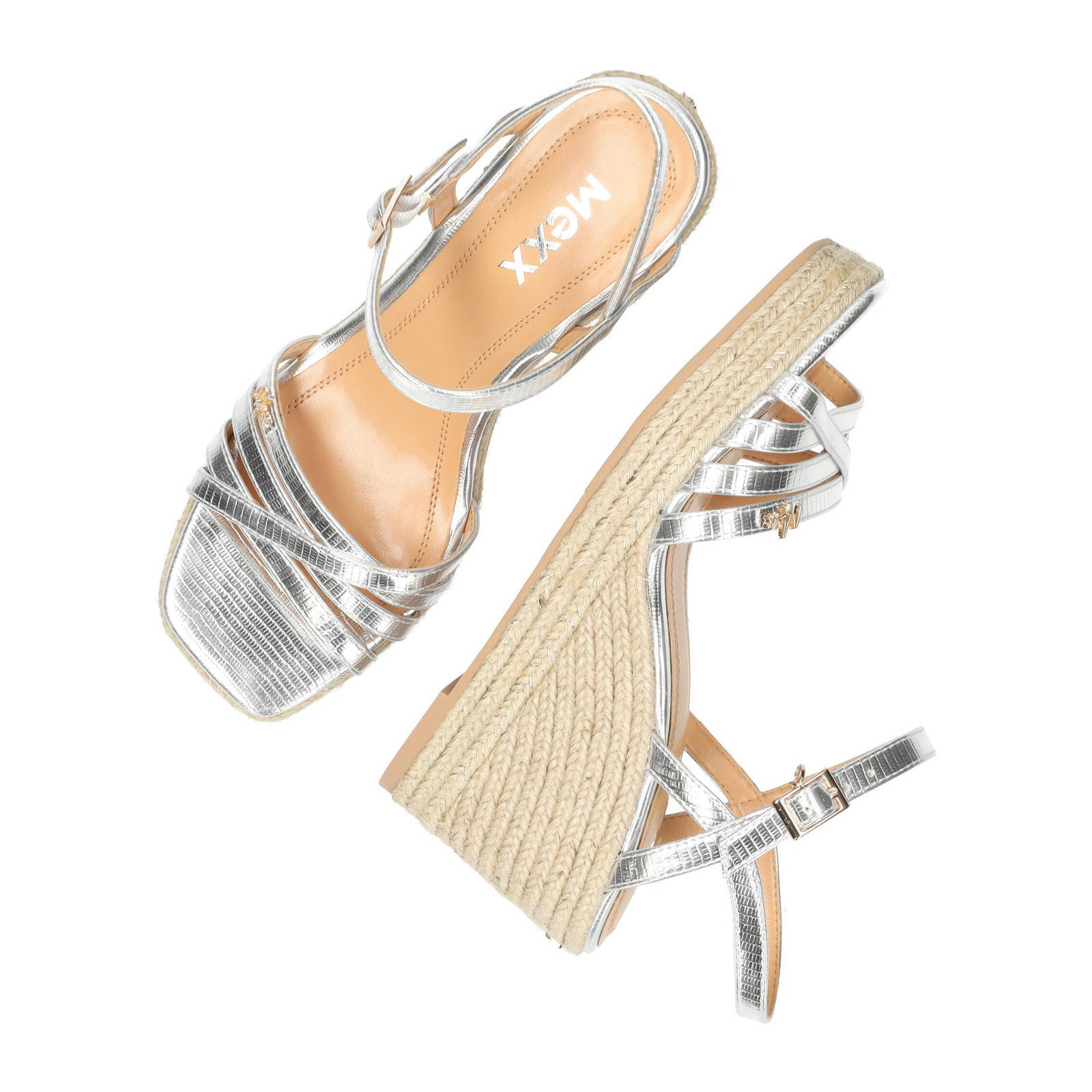 Mexx Noemi  espadrilles zilver