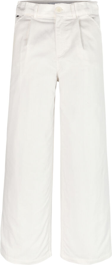 Tommy Hilfiger FINE CORDUROY WIDE LEG PANT Ancient white