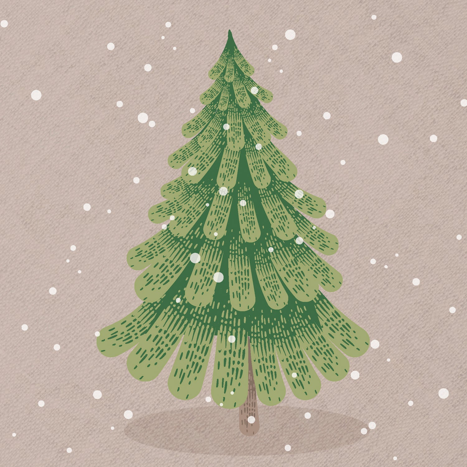 Paper + Design servet Crafty Tree beige 33 x 33 cm 20 stuks