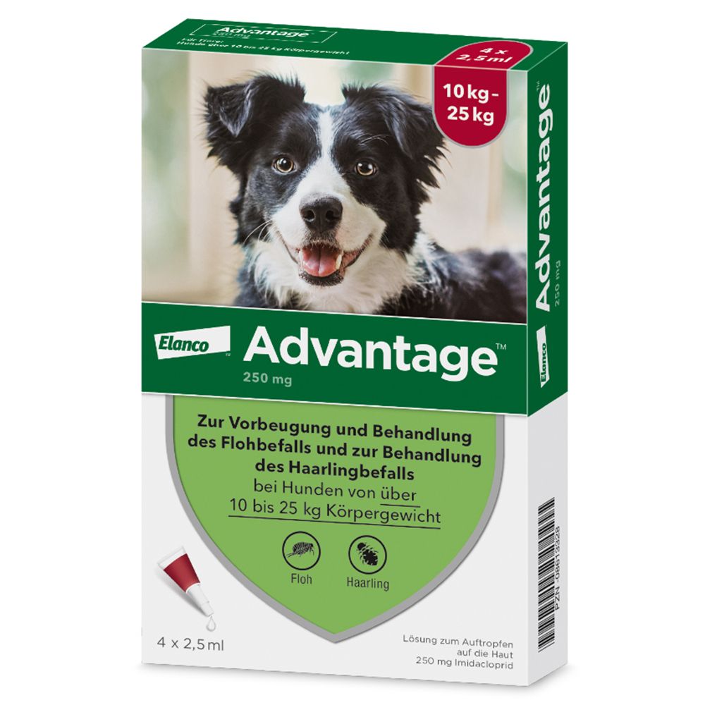 Advantage® 250 mg Spot-On für Hunde 10 - 25 kg
