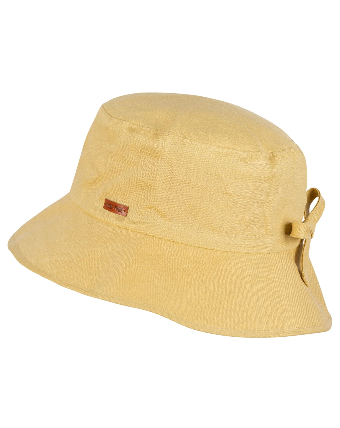 Leinen-Schlapphut TERRA in banana cream