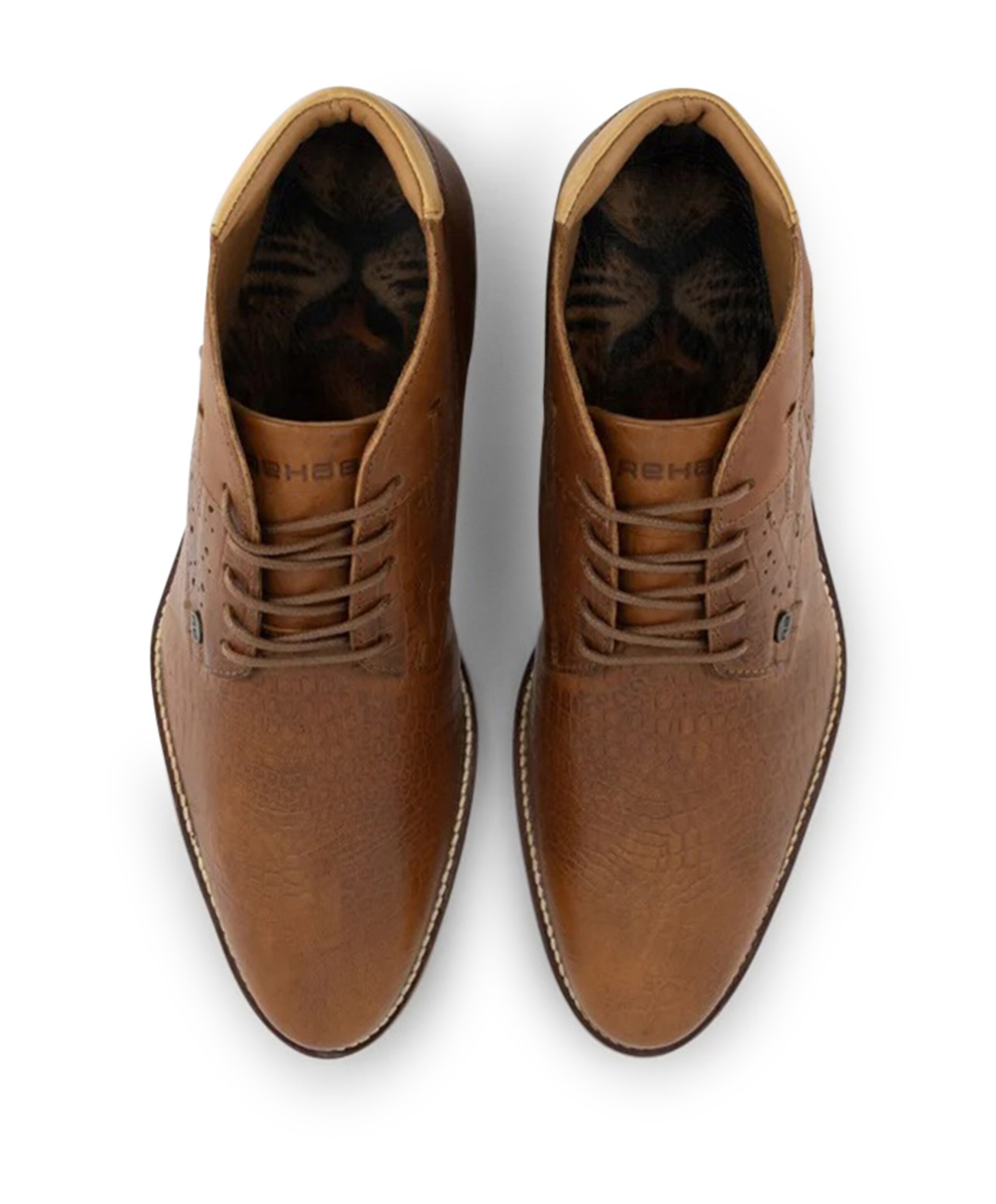 Rehab Adriano Croco boots bruin