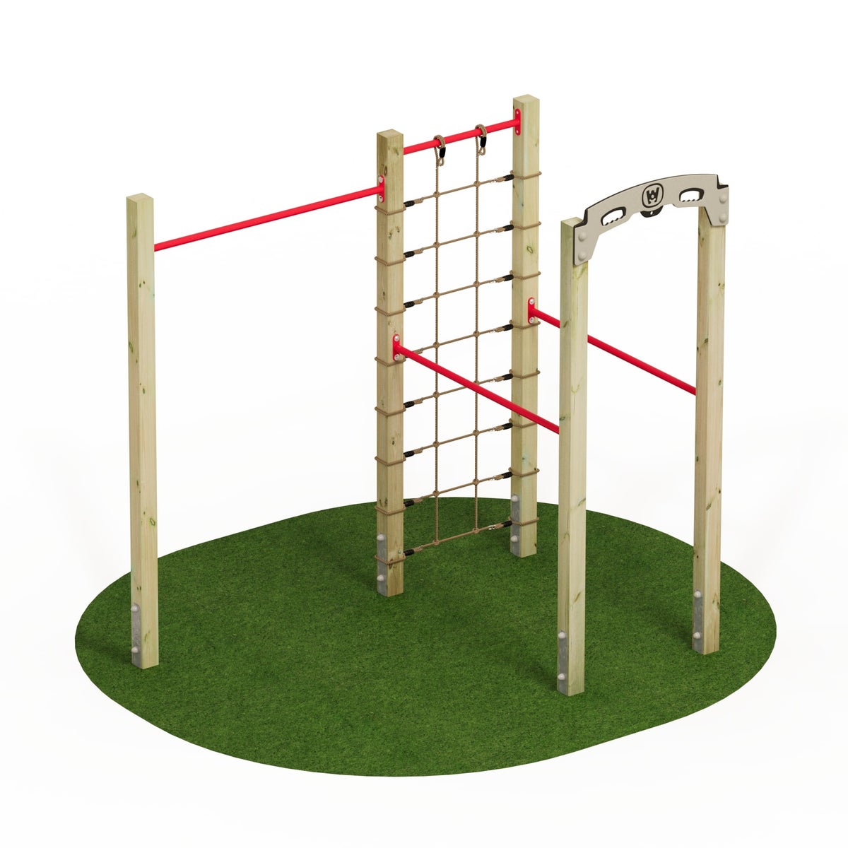 WICKEY FIT Base 520 – outdoor fitnesstoestel – rood