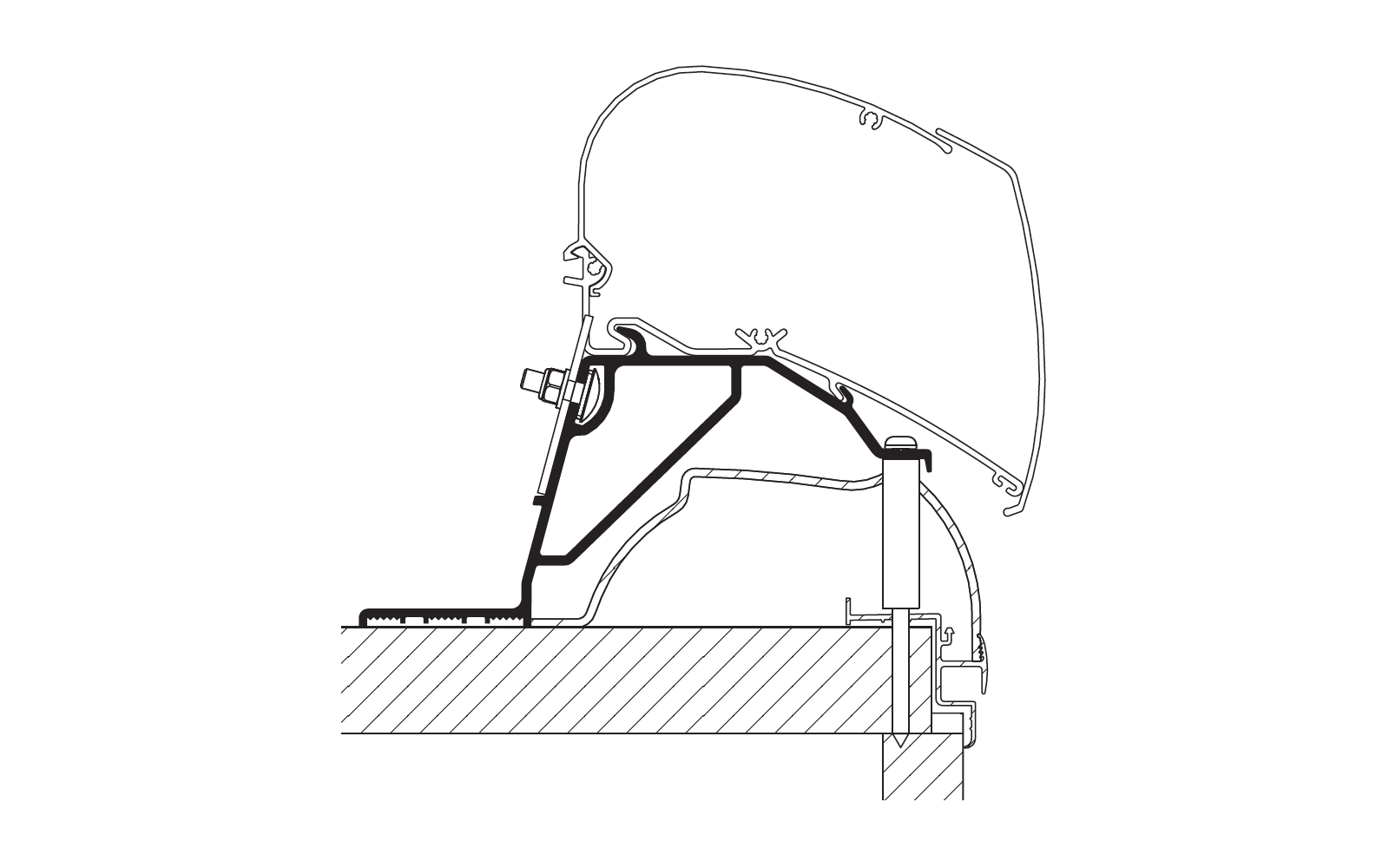 Thule Markisenadapter Dach Hobby Caravan 2024