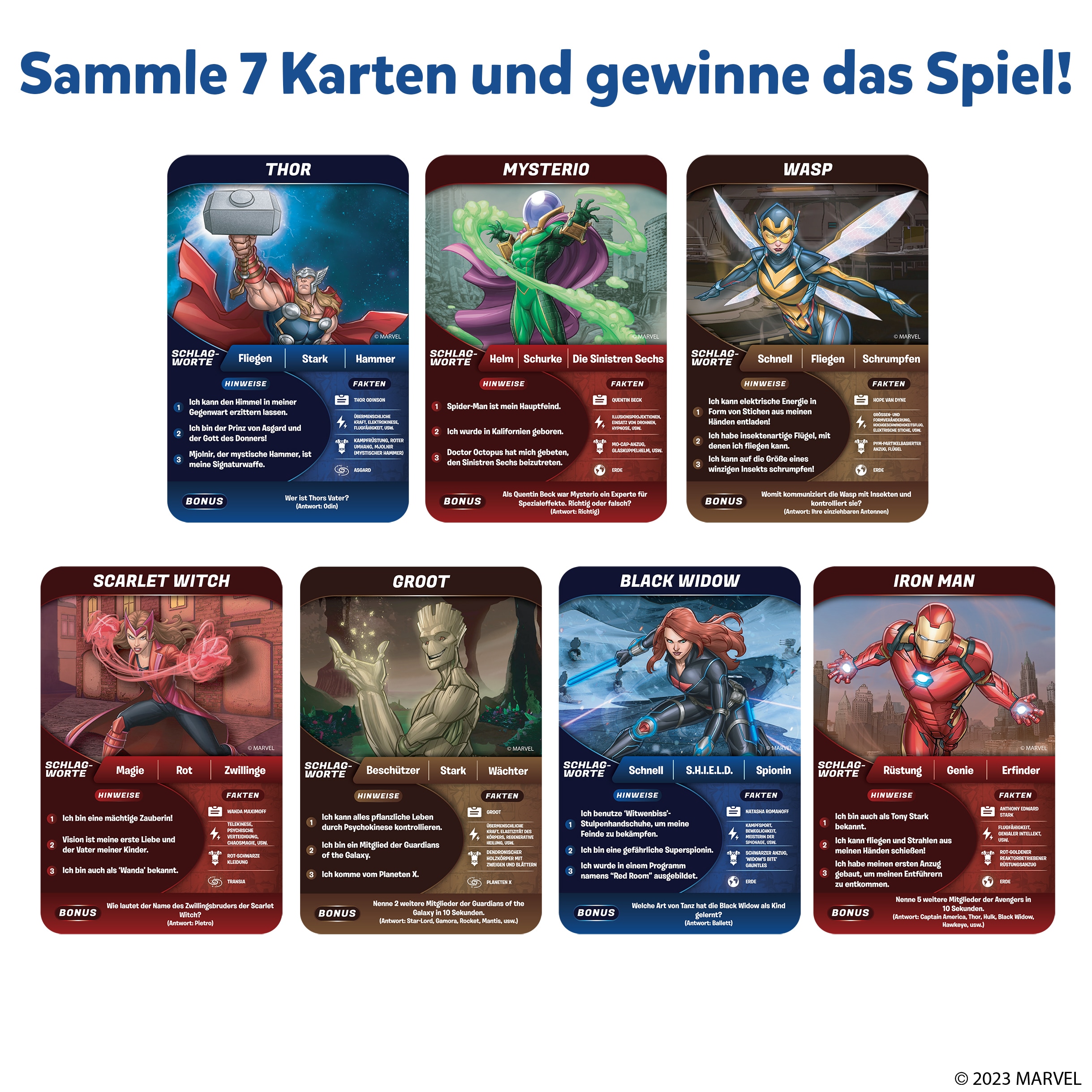 Skillmatics 10 Mal darfst du Raten Marvel