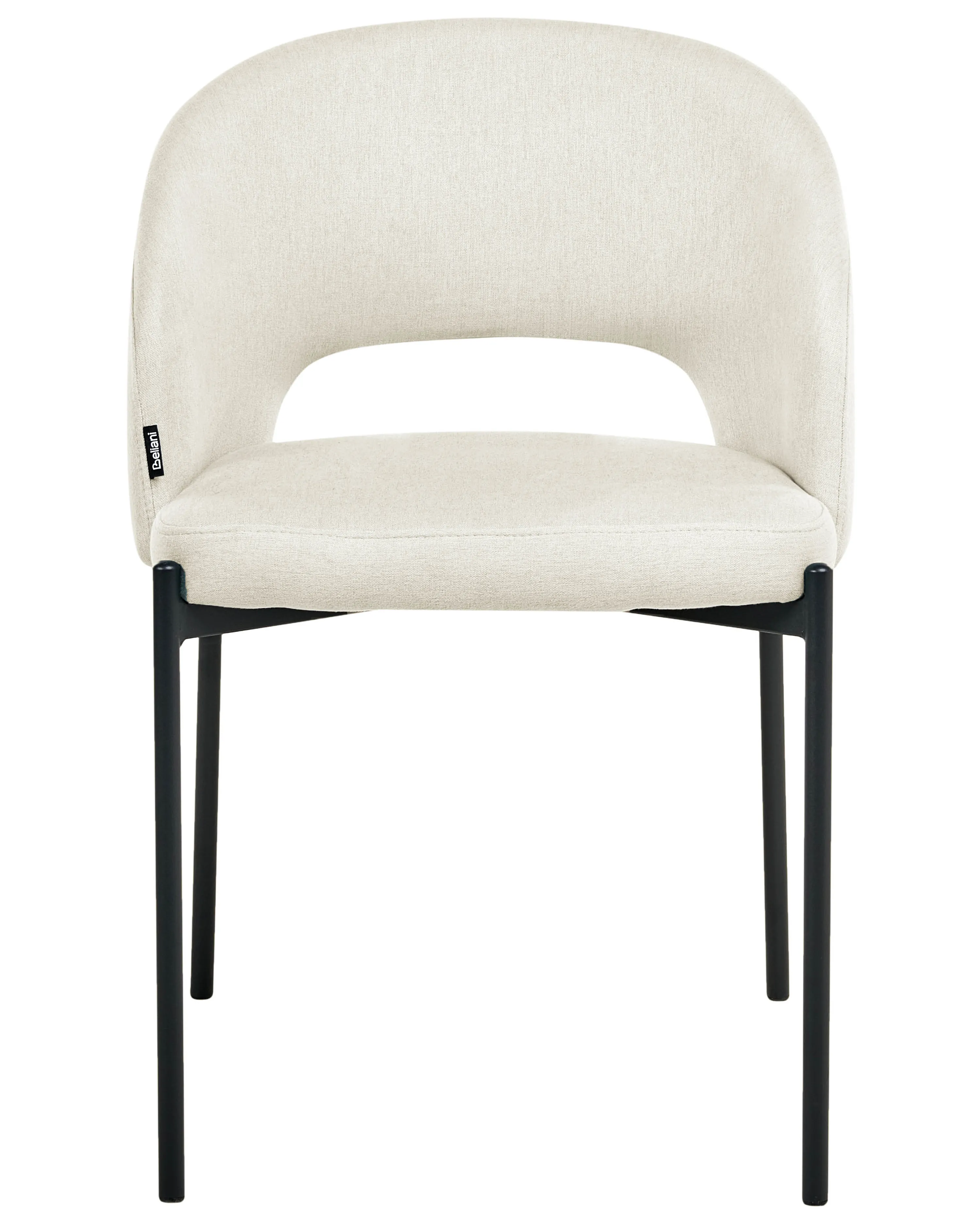 Set van 2 eetkamerstoelen PENNY Stof Lichtbeige