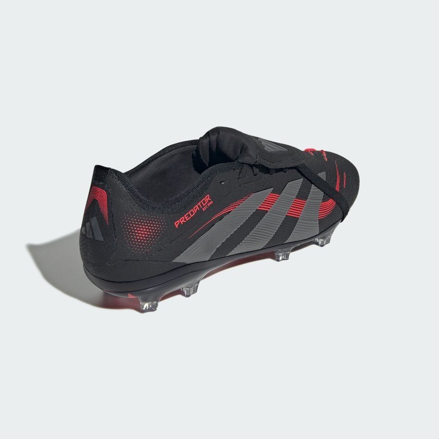 adidas Predator Pro Fold-over Tongue FG Stealth Victory - Noir/Gris/Lucid Red