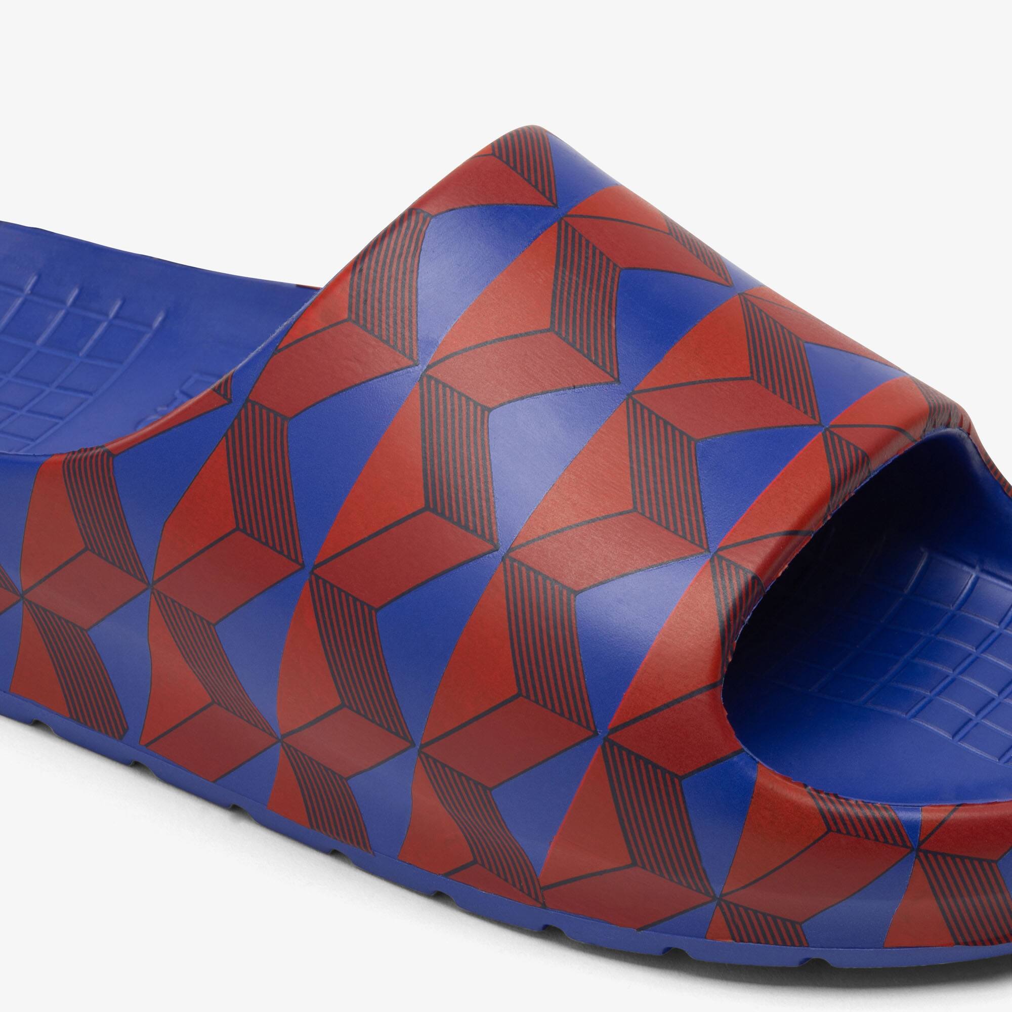 Claquettes Serve Slide 2.0 homme imprimé Claquettes & Sandales - Rouge - Lacoste - Homme