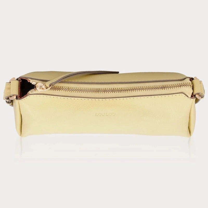LouLou Essentiels Lisa Baguette tas Yellow Sorbet