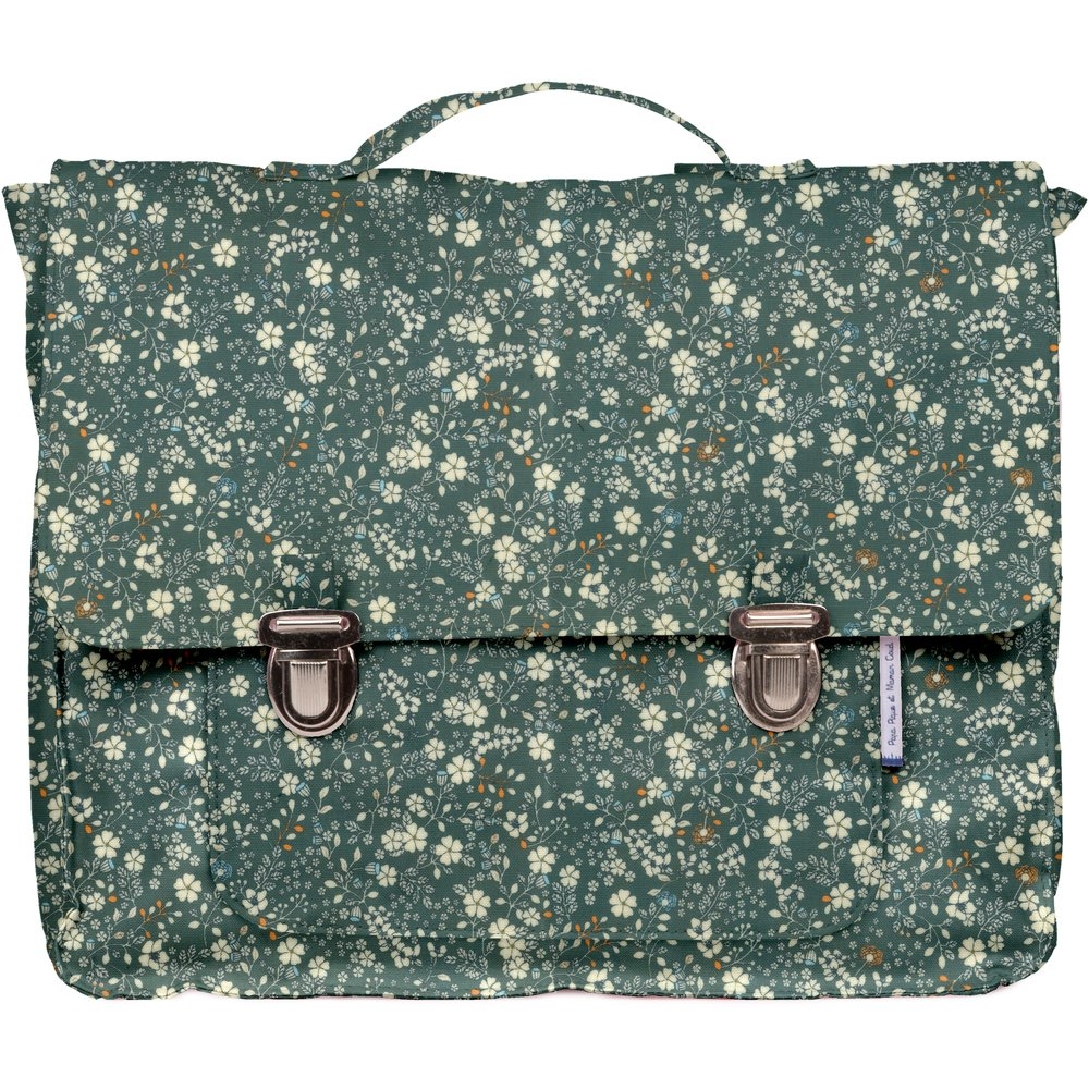 Cartable Fleuri Kaki