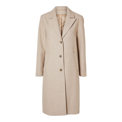 Selected Femme Alma Uldfrakke, Sandshell, 40