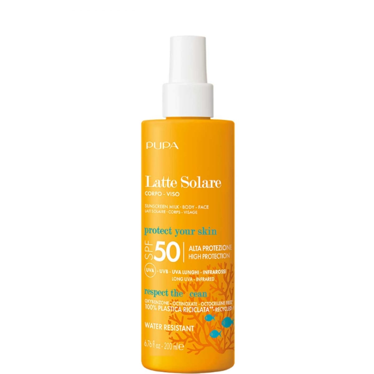 Pupa Lait Solaire Multifonction SPF 50 Visage &  Corps Haute Protection UVA - UVB - Infrarouges