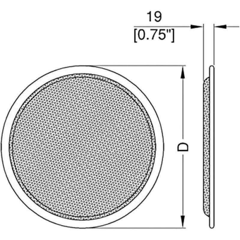 Penn Elcom G1541-04 stevige luidsprekergrille Ø16.4 cm