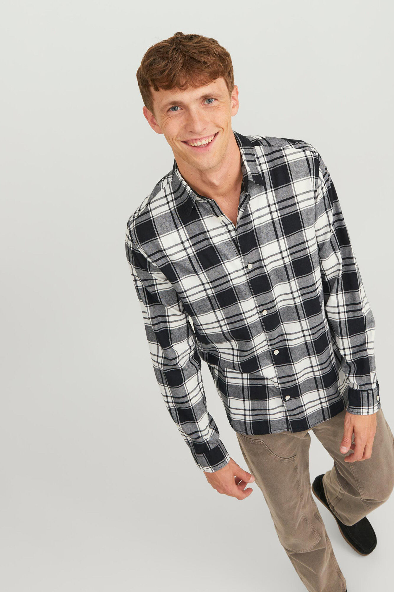 Camisa xadrez de caimento confortável