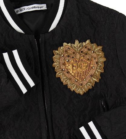 Dolce & Gabbana Bomberjacke - Schwarzblond m. Patch