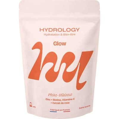 Pastilles aromatisées - Glow - Pêche & hibiscus - 15 billes