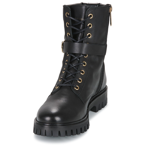 Tommy Hilfiger - Buckle Lace Up Boot Negro