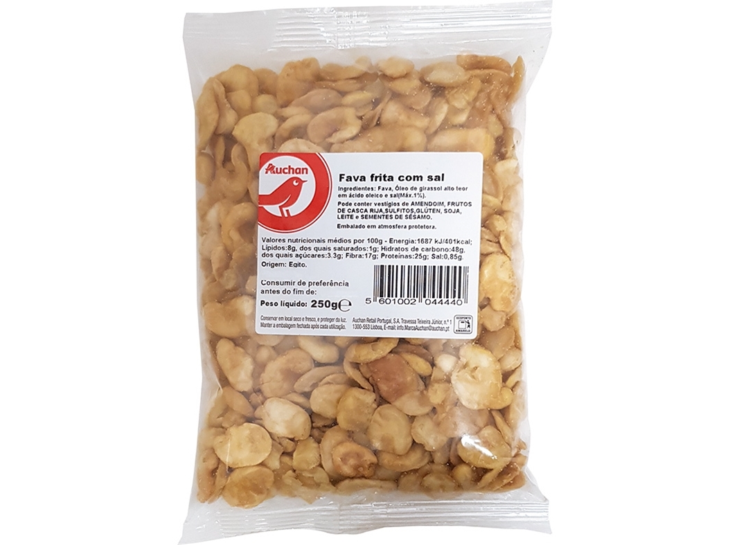 FAVA FRITA COM SAL AUCHAN 250G