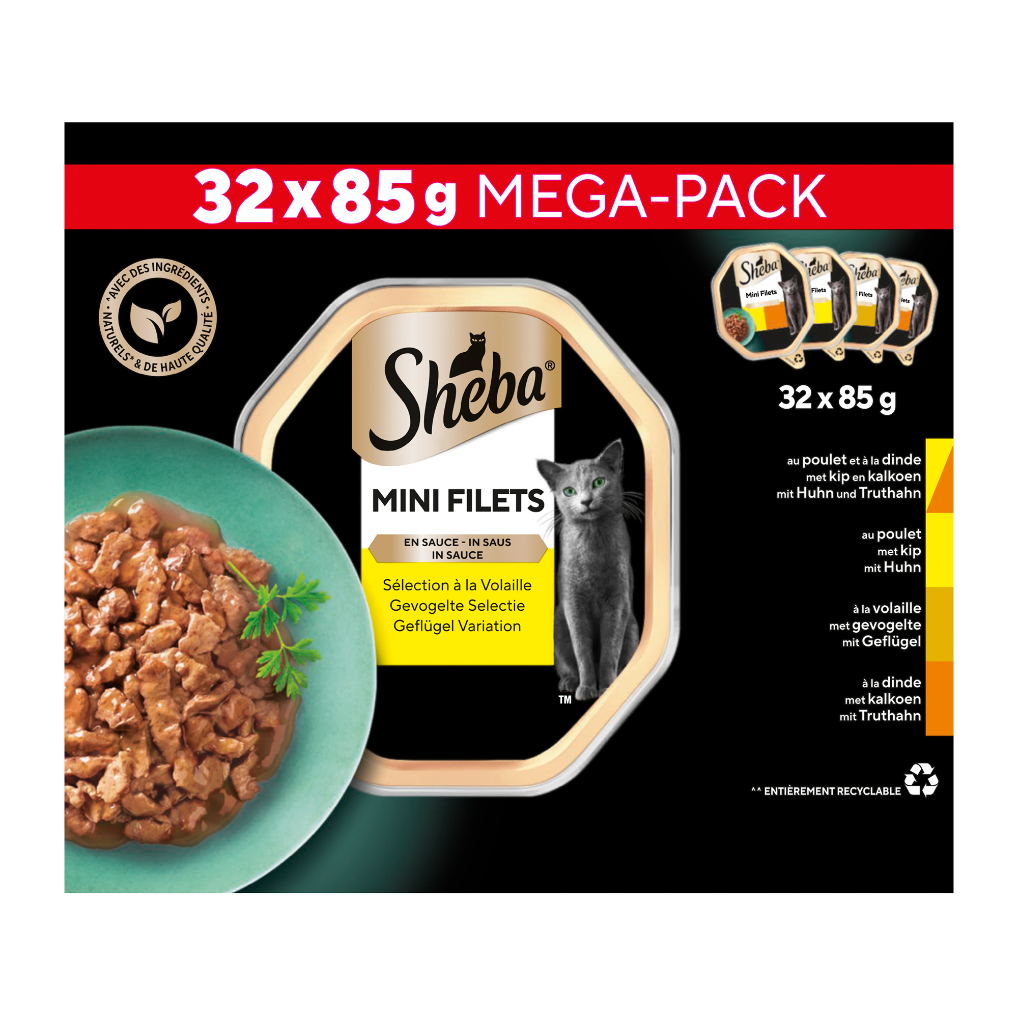 Sheba Mini Filets in saus - Gevogelte Selectie