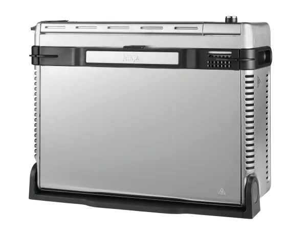 Ninja SP101, Varmluftsteger, 10 L, Enkelt, Sort, Rustfrit stål, Knapper, Dreje, Enkeltstående