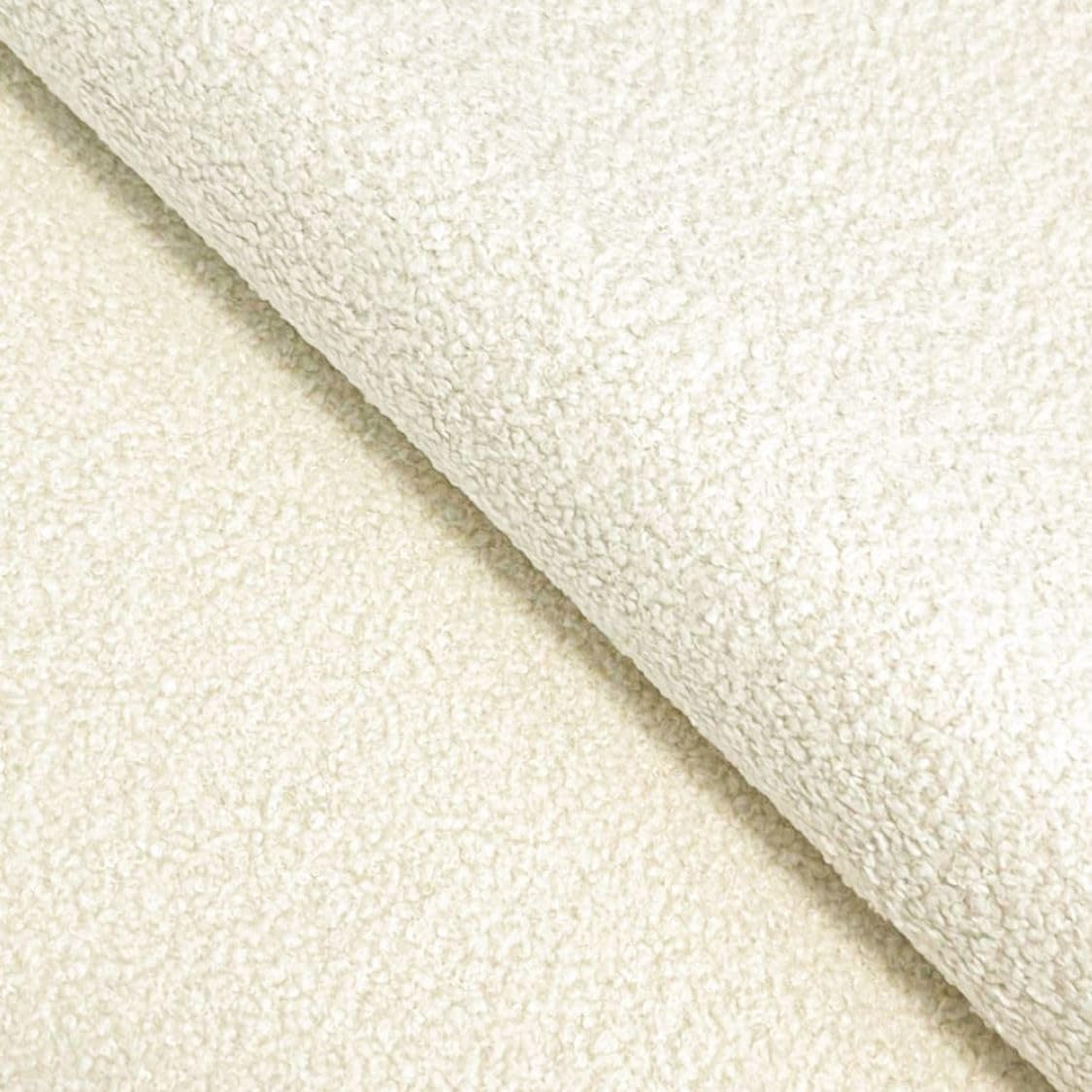 GRAINGOLD Rivon Bett, Boxspringbett mit Bettkasten, Polsterbett mit Bonell-Matratze, Boucle Stoff, mit Topper, mit Kopfteil (Creme, 160x200)